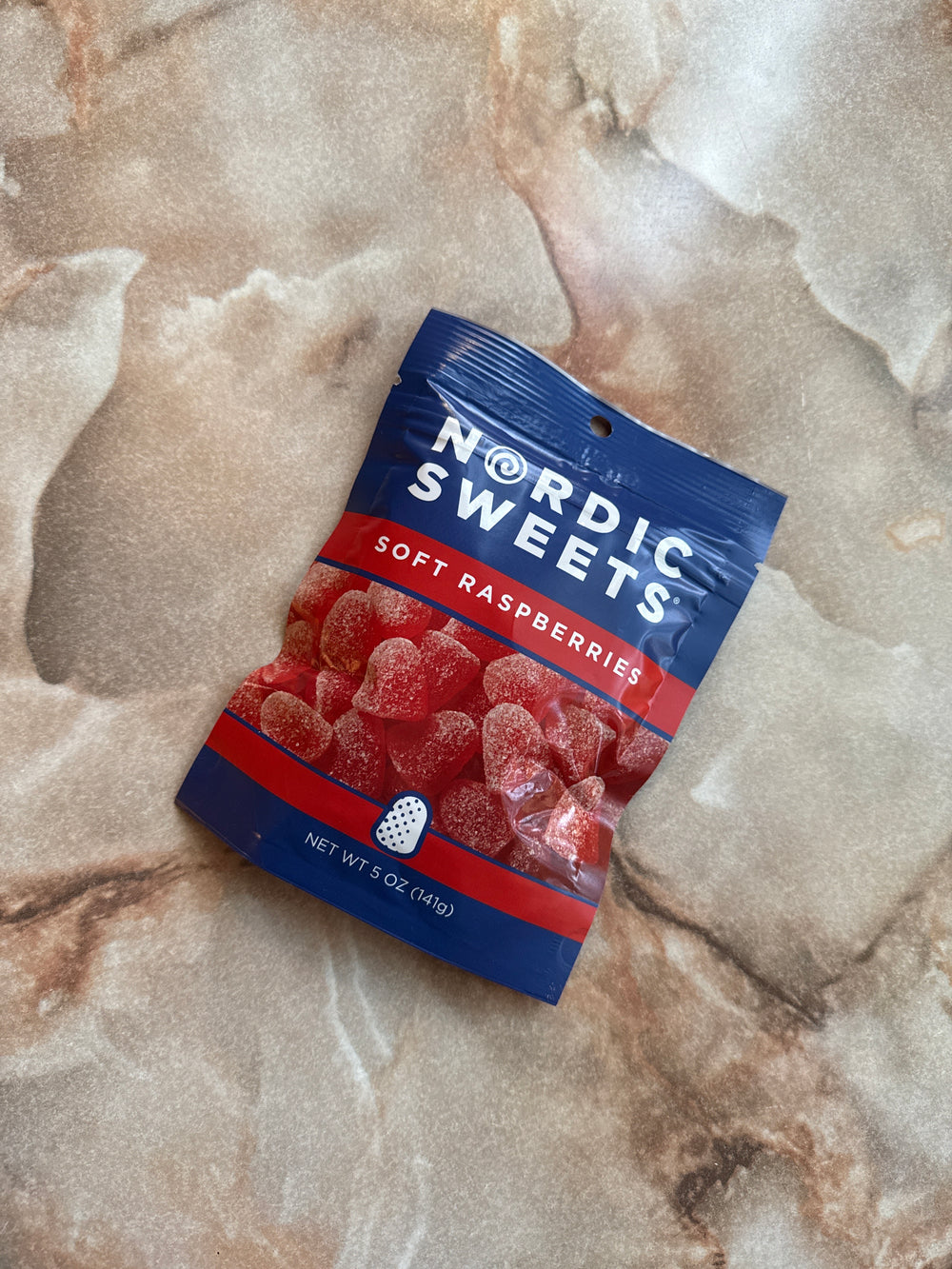 Nordic Sweets Soft Raspberries in a 5 oz Bag