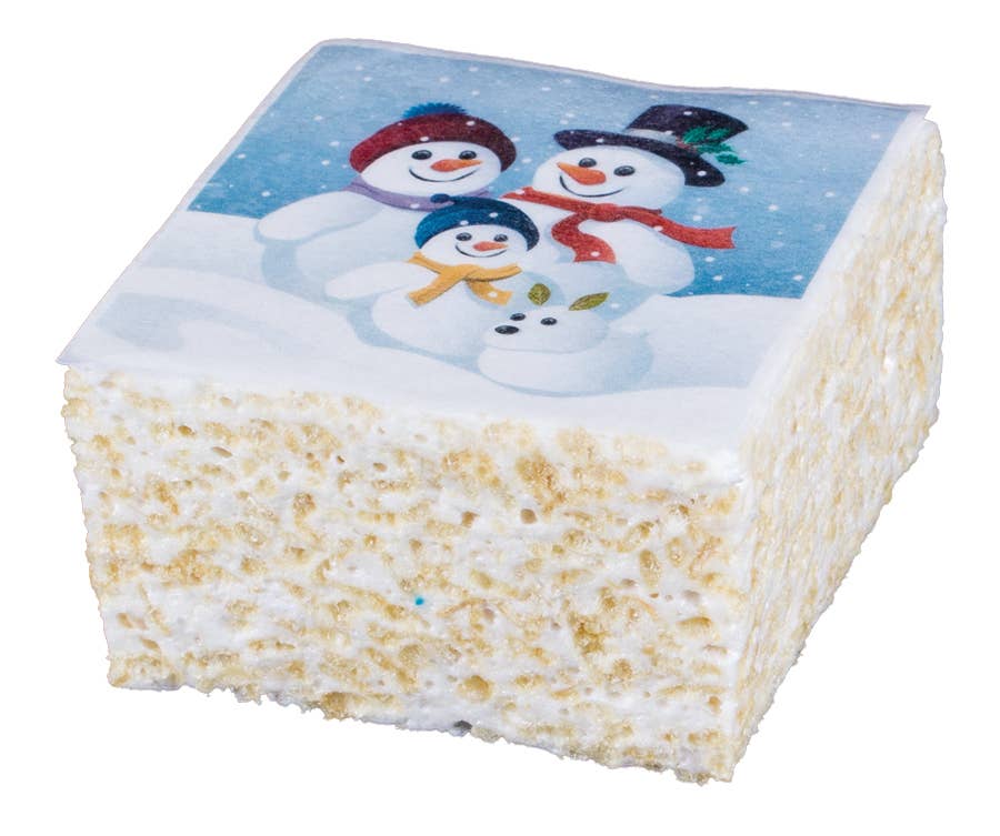 The Crispery Christmas Snow Family Marshmallow Treat