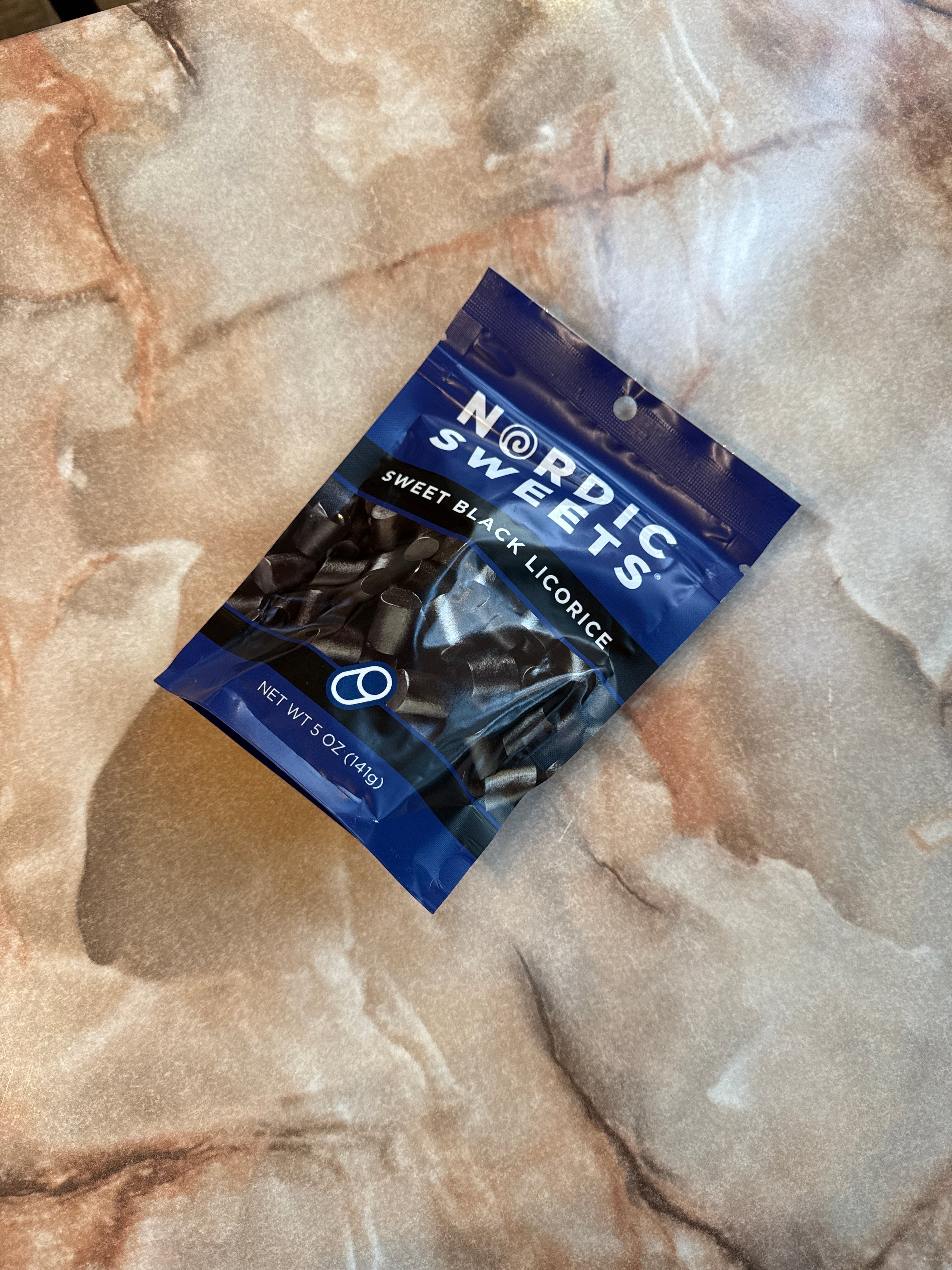 Nordic Sweets Swedish Sweet Black Licorice in a 5 oz Bag