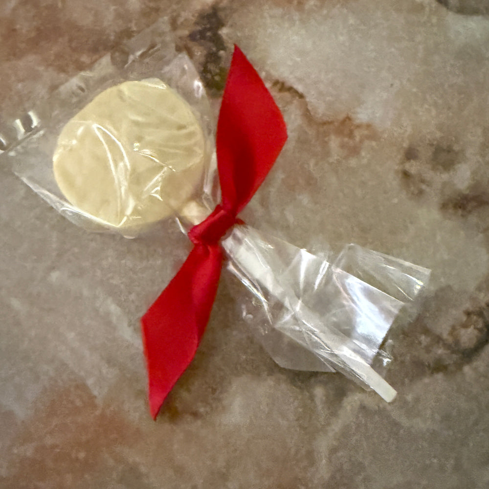 Small White Sand Dollar Lolly