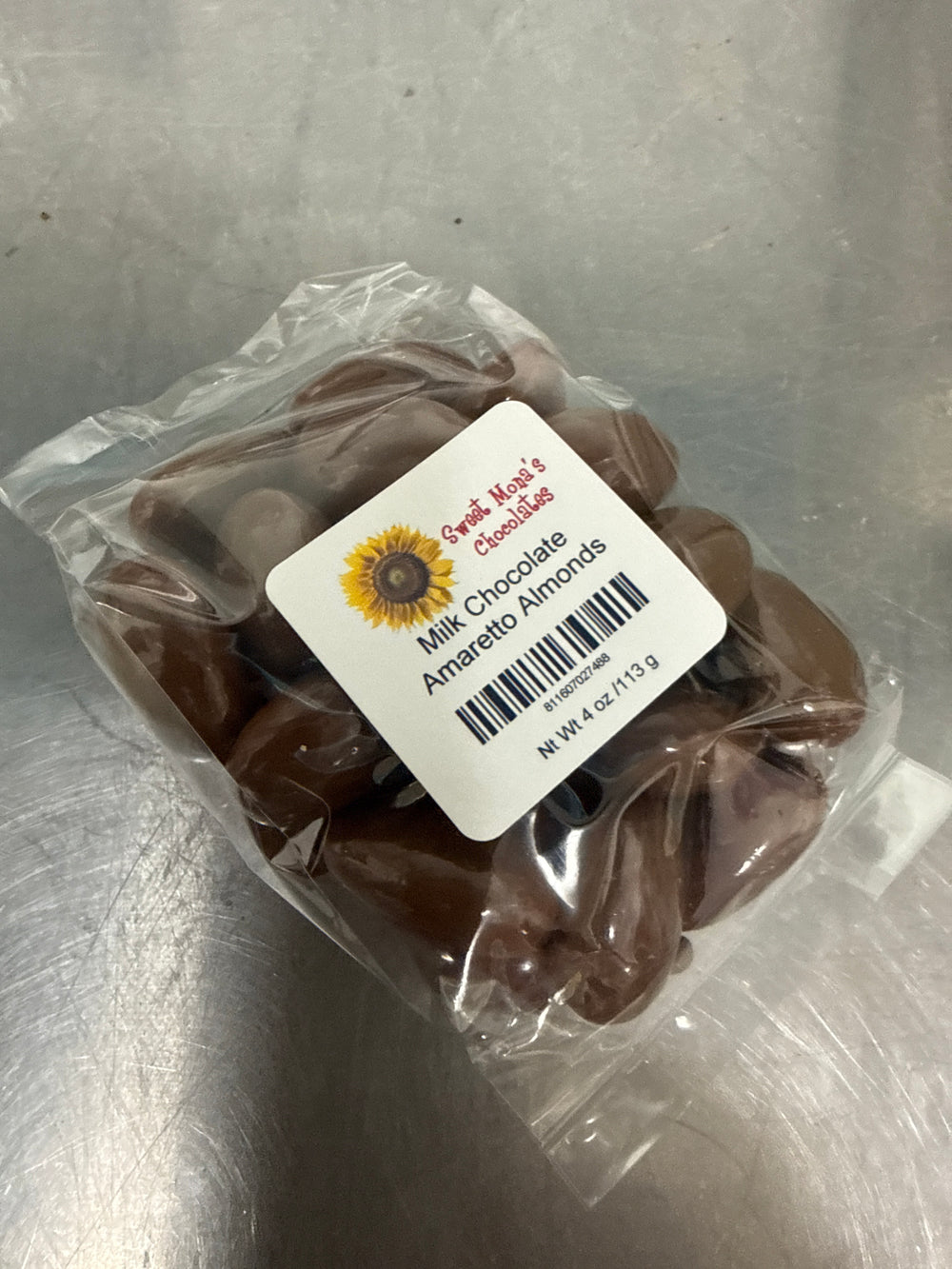 Milk Amaretto Almonds 4 oz Bag