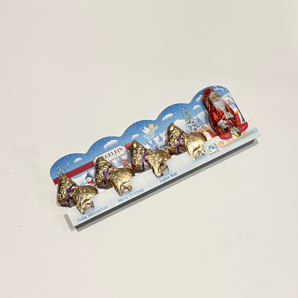 Riegelein Milk Chocolate Santa and Four Reindeer