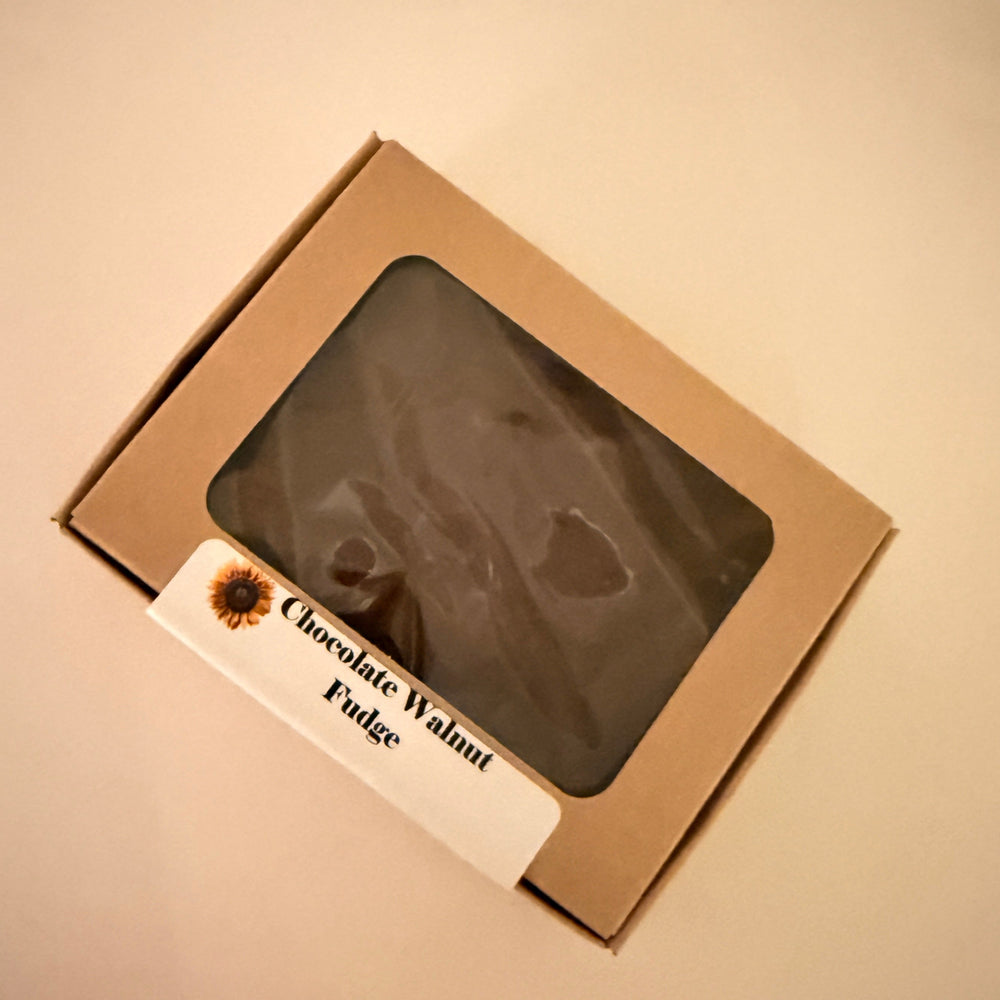 Dark Walnut Fudge in an 8 oz slab