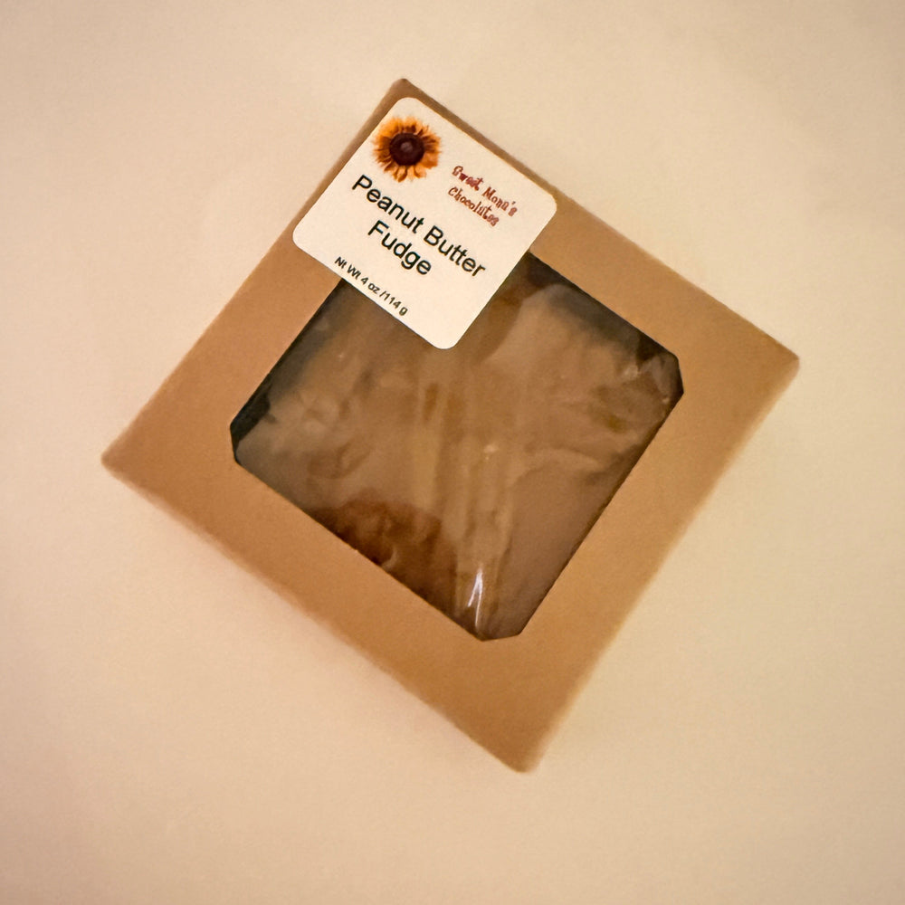 Peanut Butter Fudge in an 4 oz square