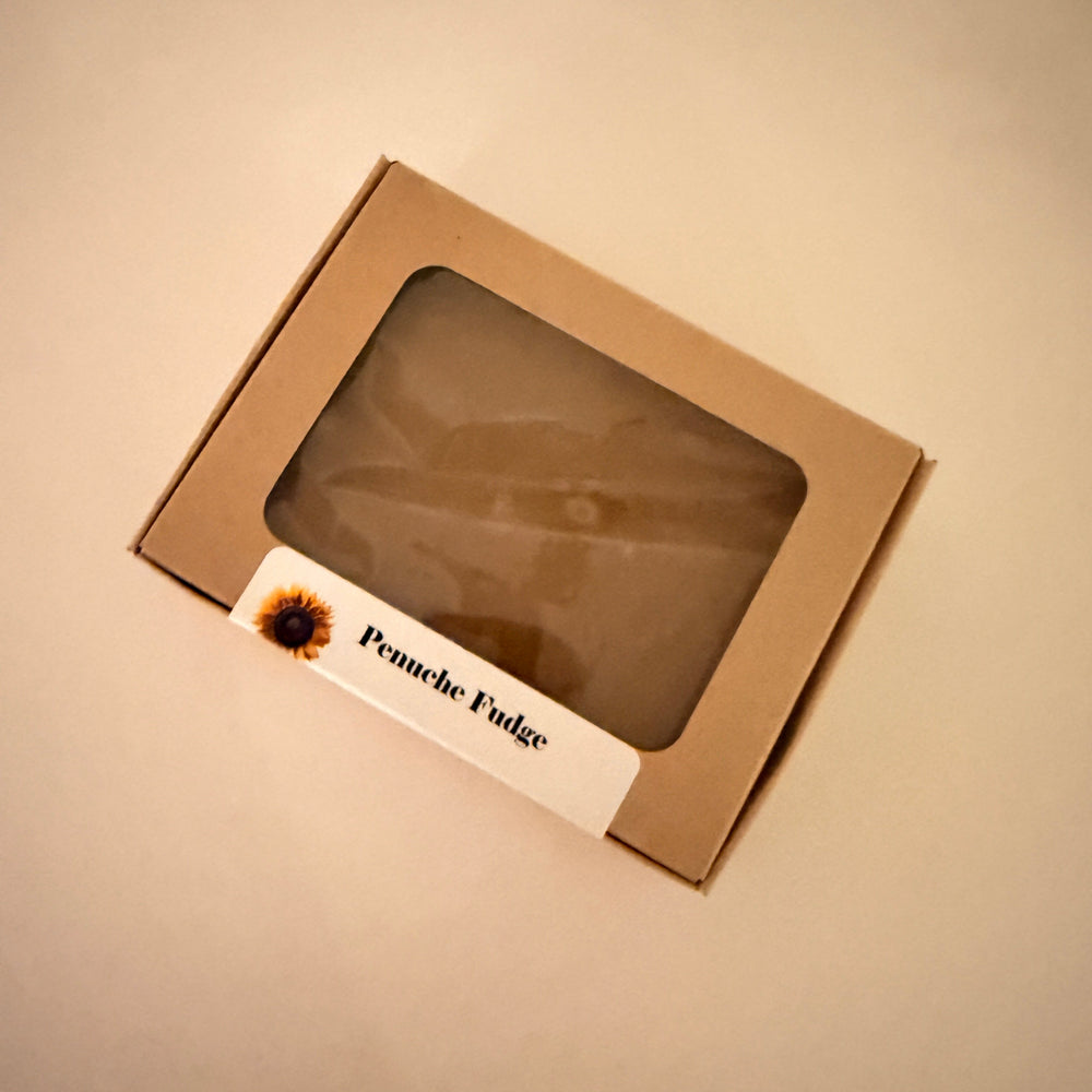 Penuche Fudge in an 8 oz slab