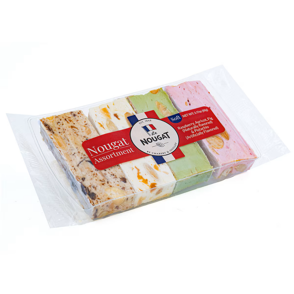 Chabert & Guillot La Nougat Soft Flavored Nougat Assortment 3.17 oz tray