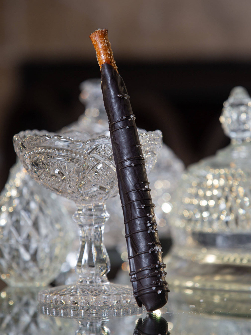 Dark Chocolate Sea Salt Caramel & Dark Chocolate Pretzel Rod