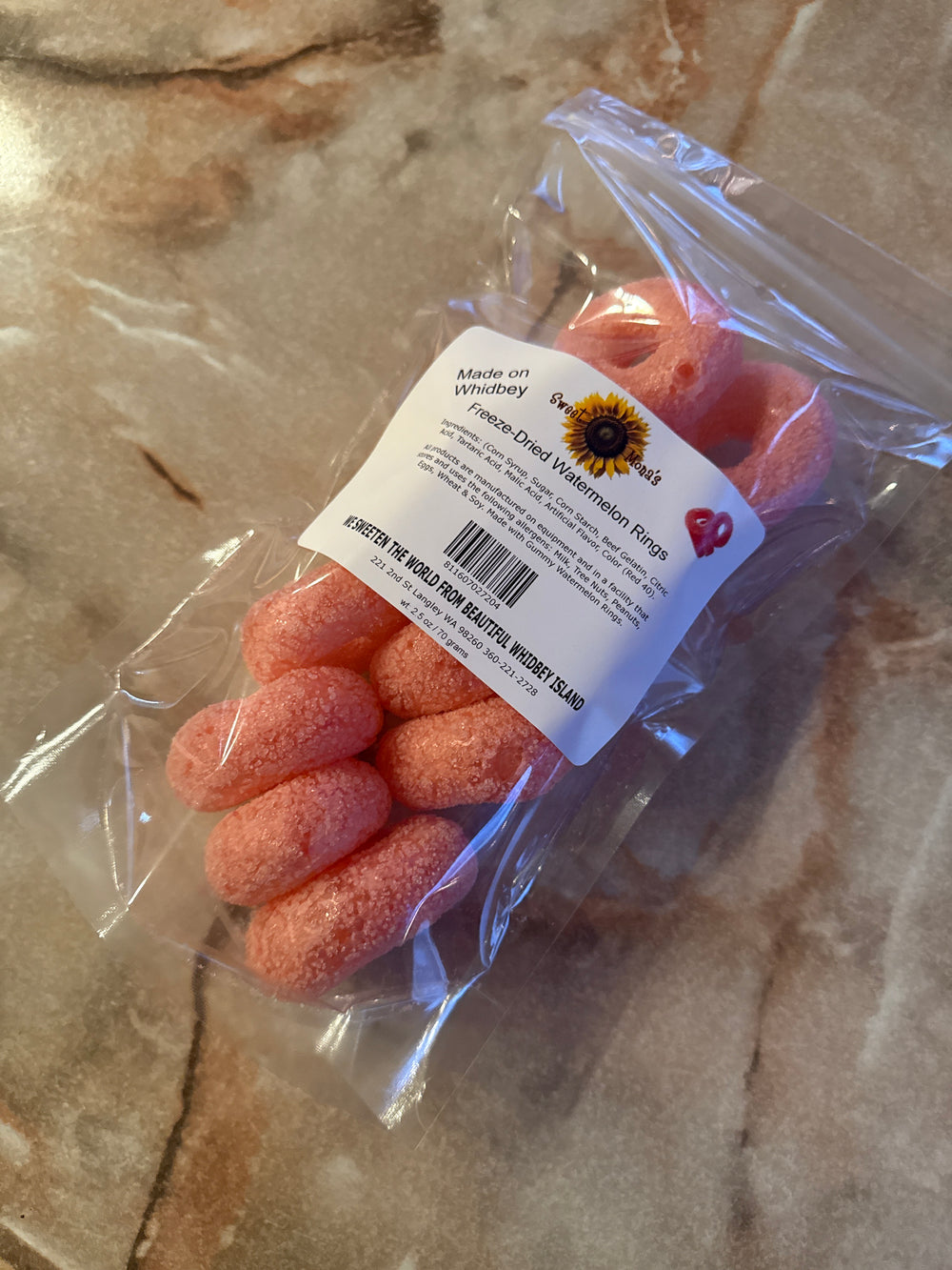 Freeze Dried Gummy Watermelon 2.5 oz bag