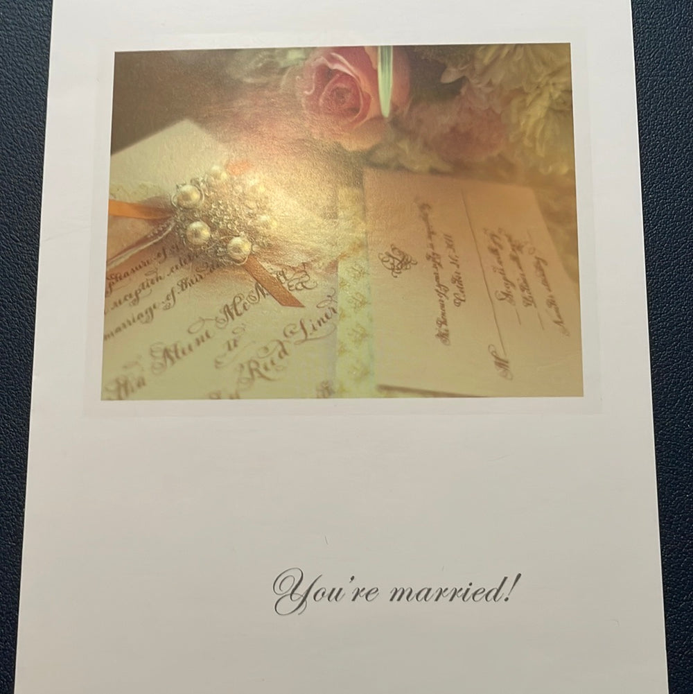You're Married Congratulations Card