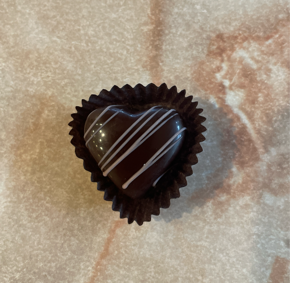 Dark Cherry Amaretto Heart Truffle