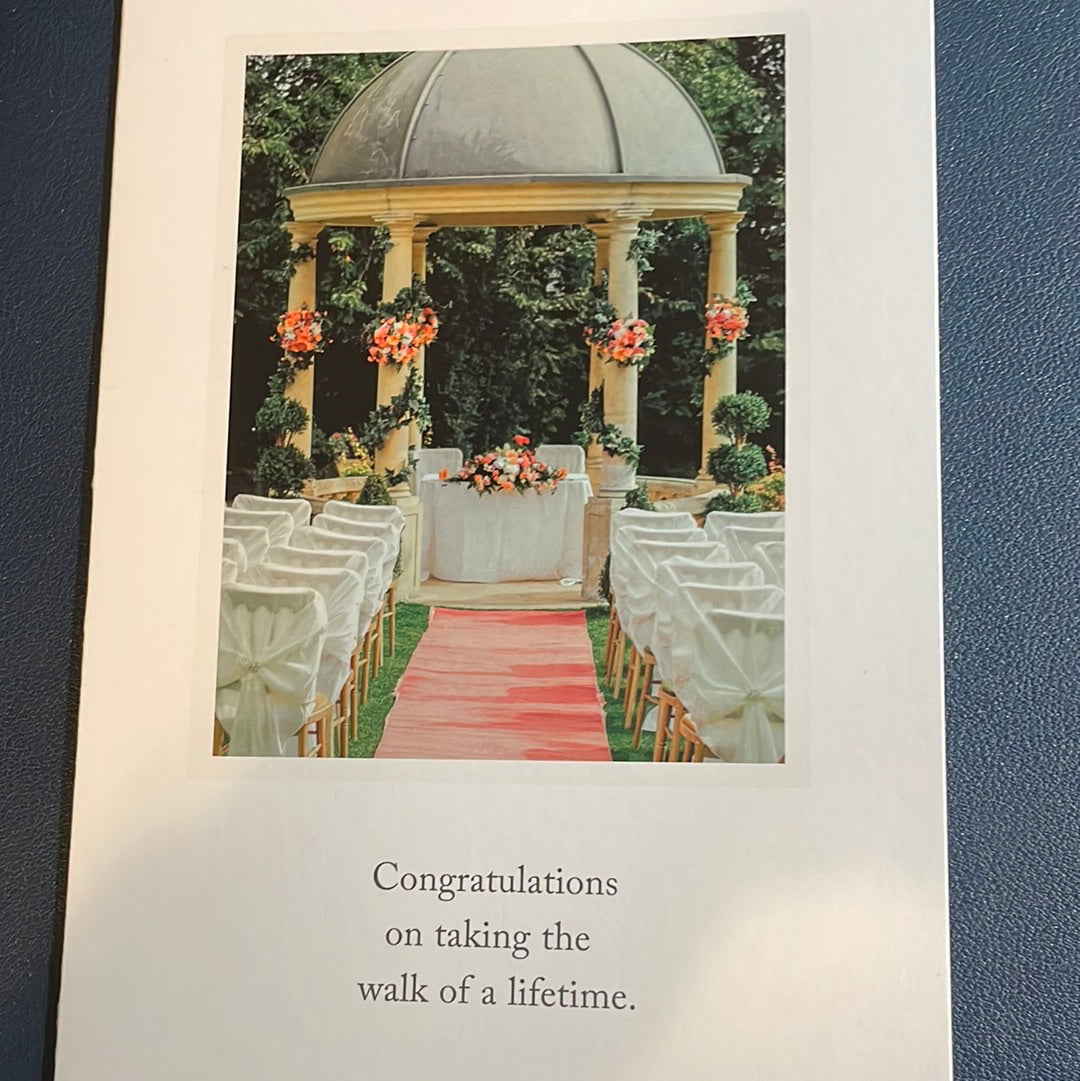 Wedding Gazebo Congratulations Card