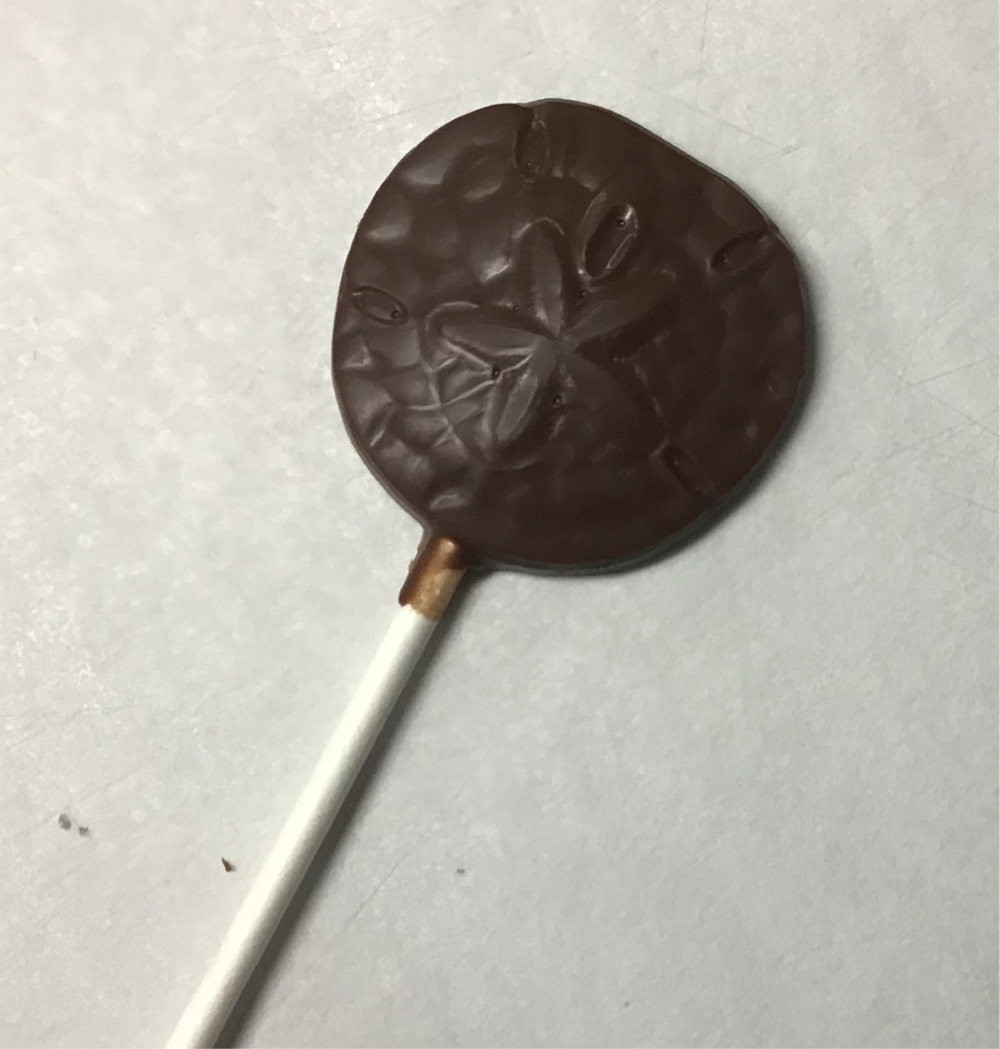 Small Milk Sand Dollar Lolly