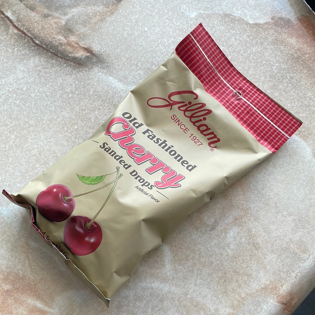 Gilliam Old Fashioned Cherry Sanded Drops 4.5 oz bag
