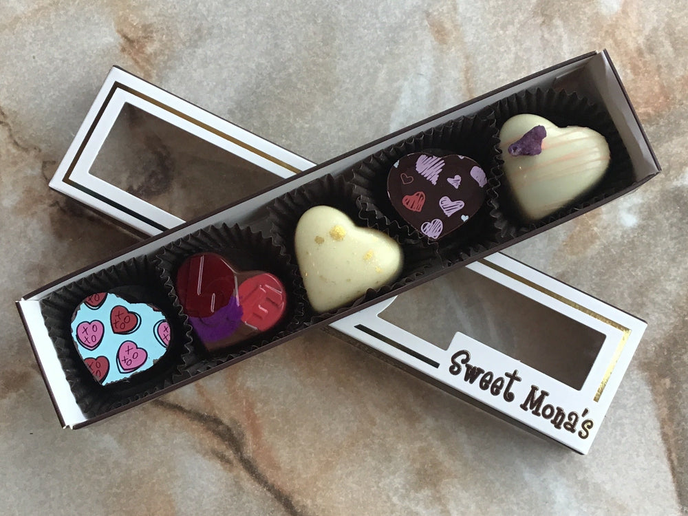 Simply Love Valentine Truffles in a 5 pc gift box