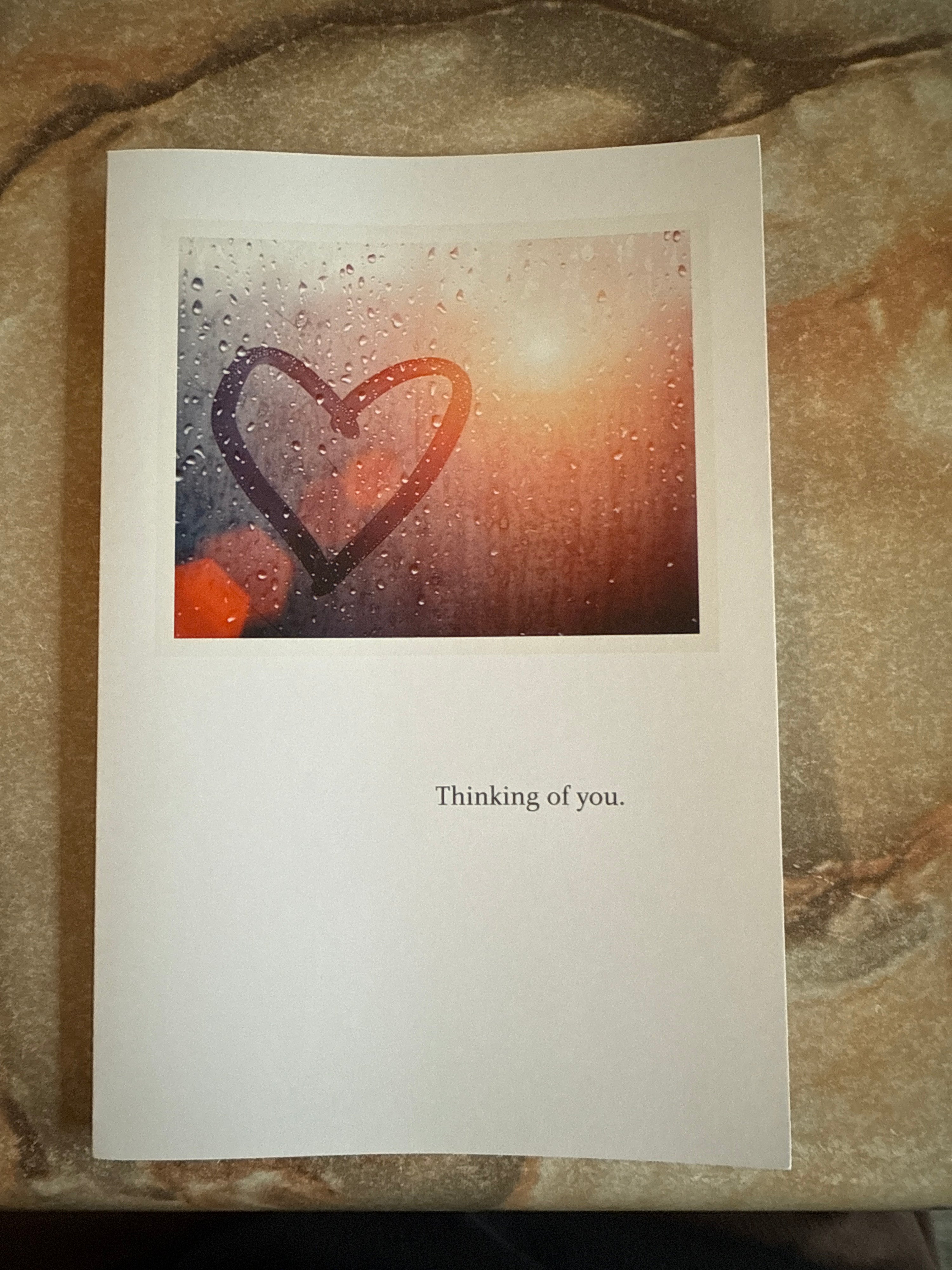 Heart In Steamy Eindow Love Card