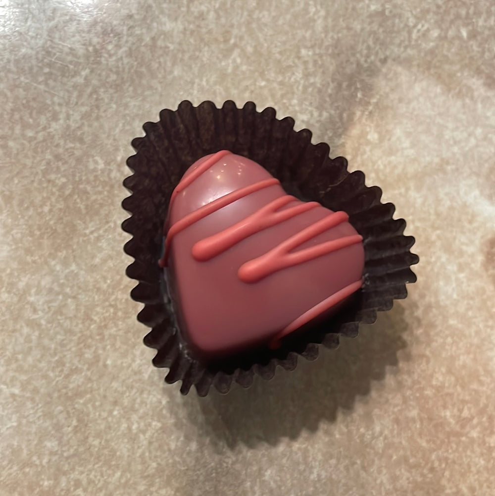 Ruby Chocolate Heart Truffle