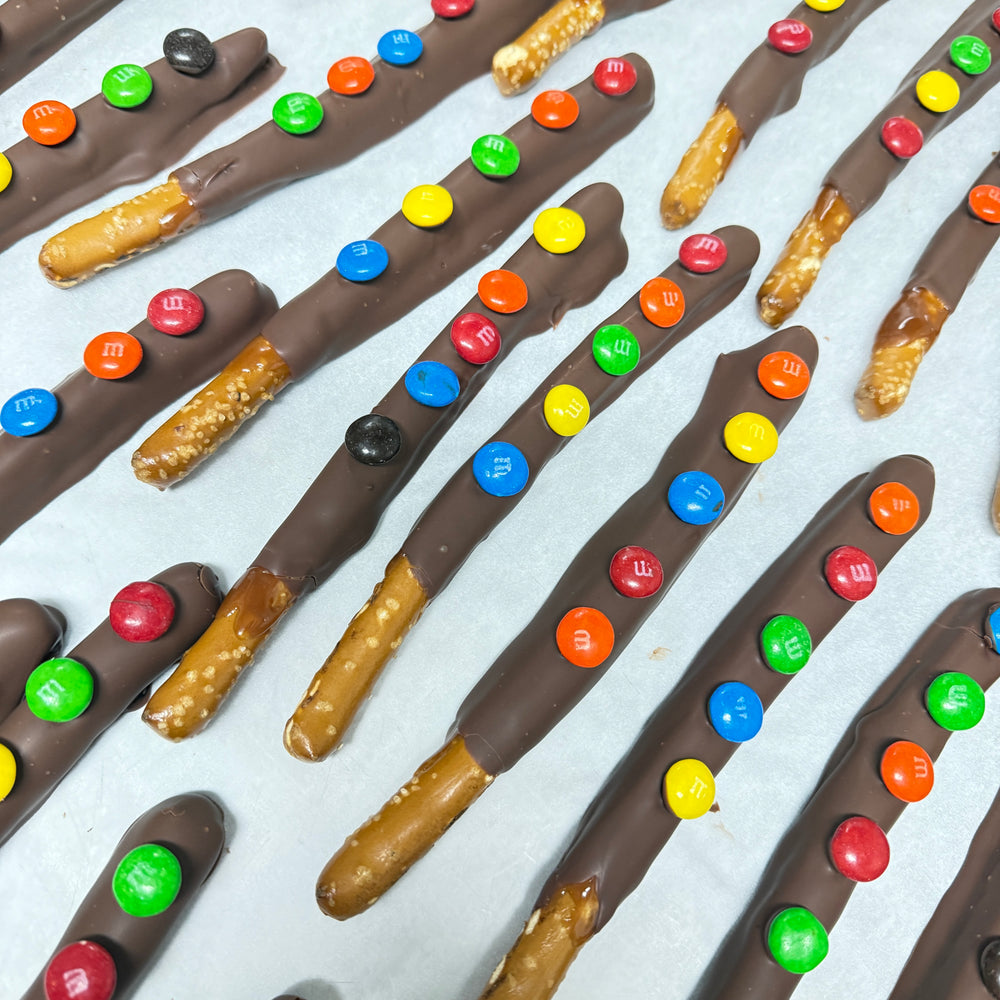 M & M Caramel & Milk Chocolate Pretzel Rod