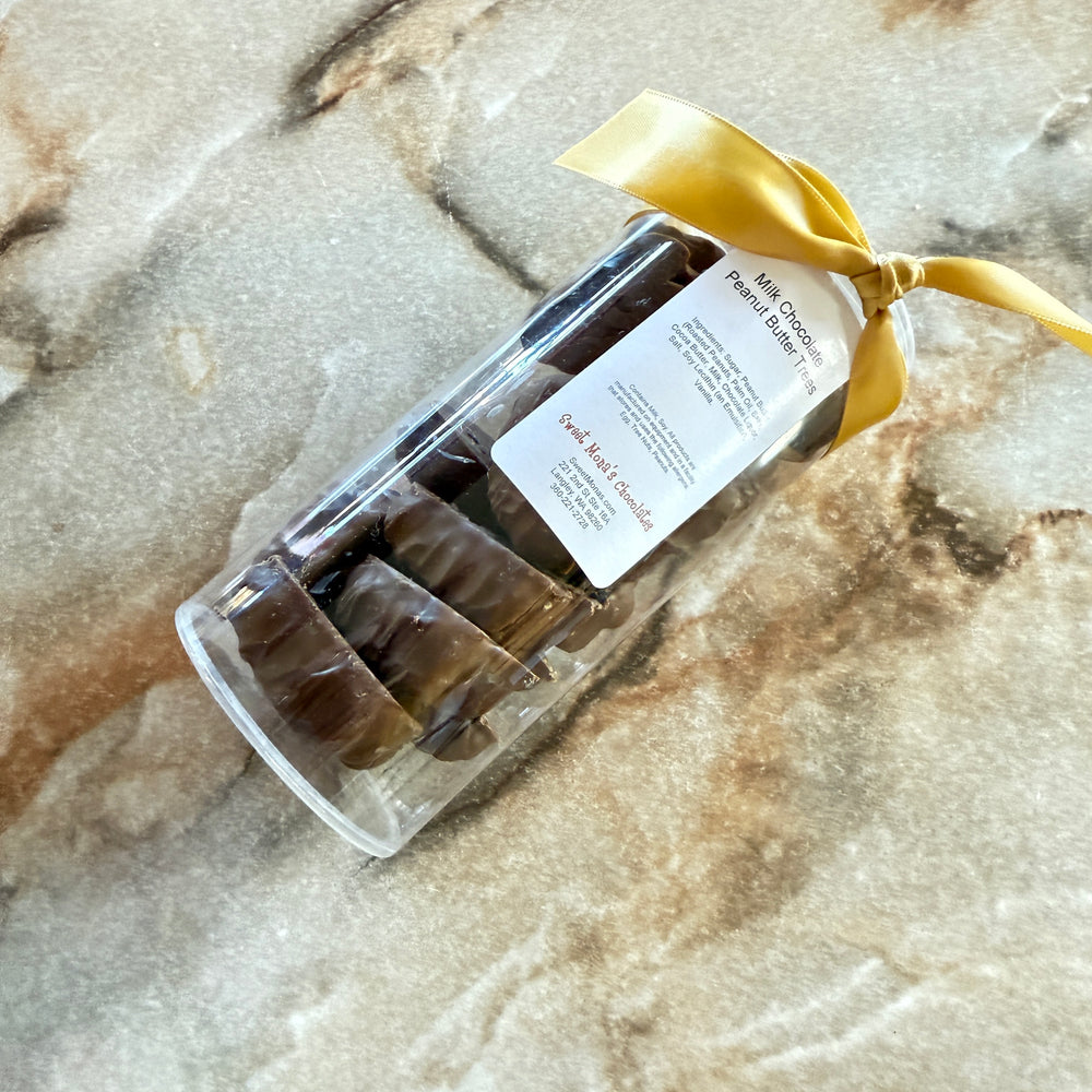 Milk Chocolate Peanut Butter Trees 10 oz cylinder