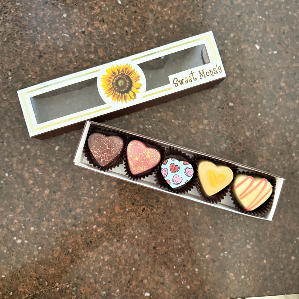 Simply Love Valentine Truffles in a 5 pc gift box