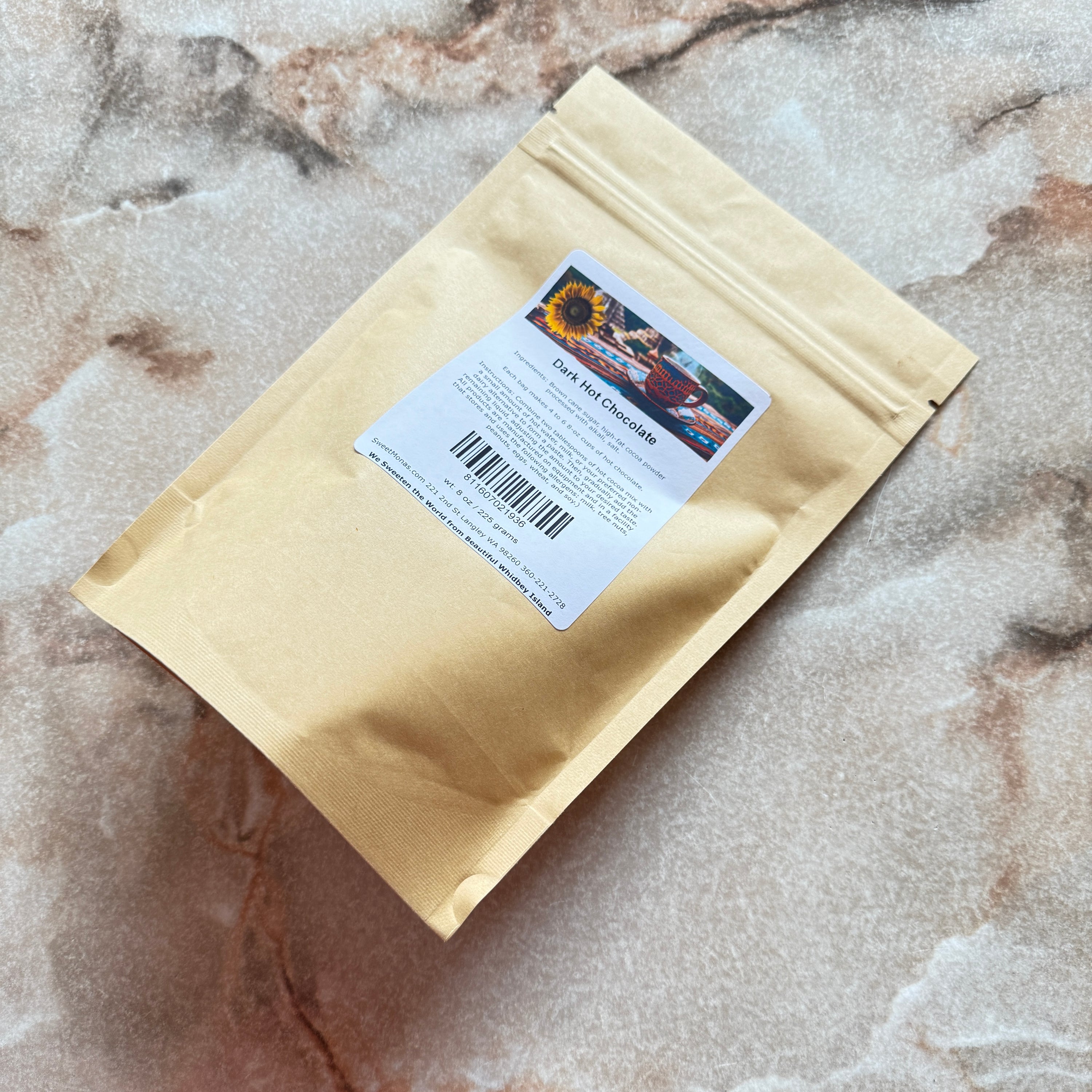 Dark Chocolate Hot Cocoa Mix in a 8 oz bag