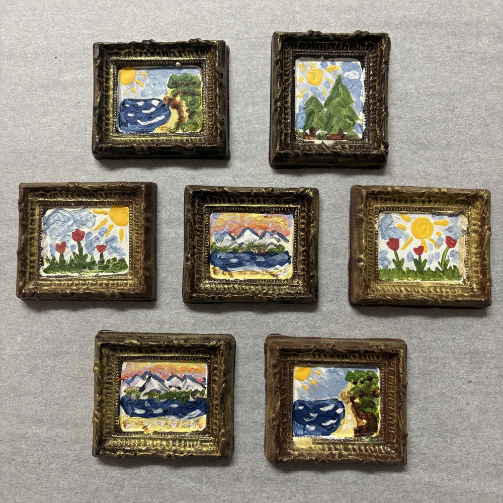 Hand Painted Original Artwork in Dark Chocolate