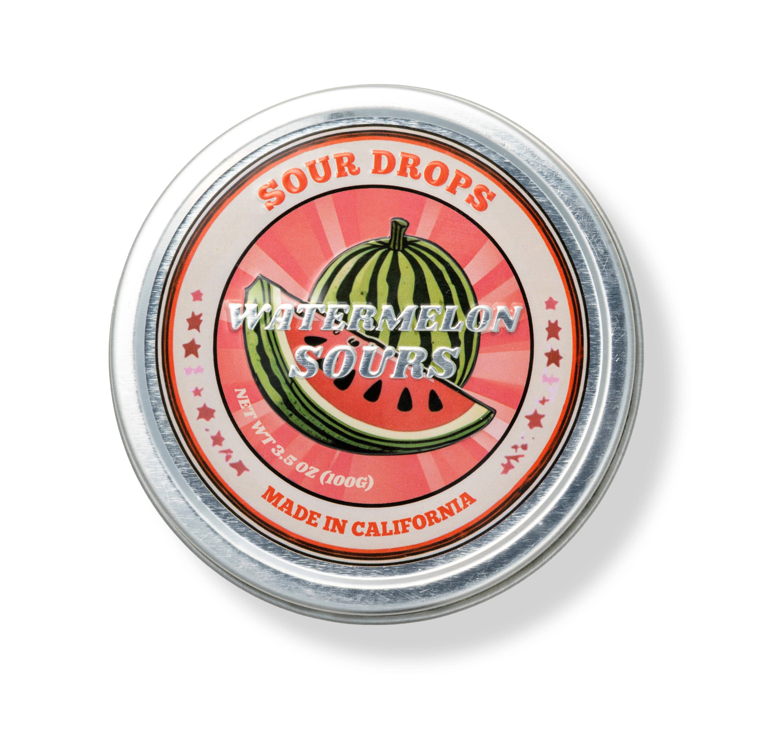 Watermelon Sours: 3.5oz Dye-Free Candy Tins