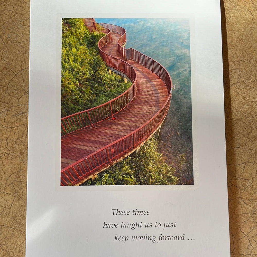 Winding Walkway Support and Encouragement Card