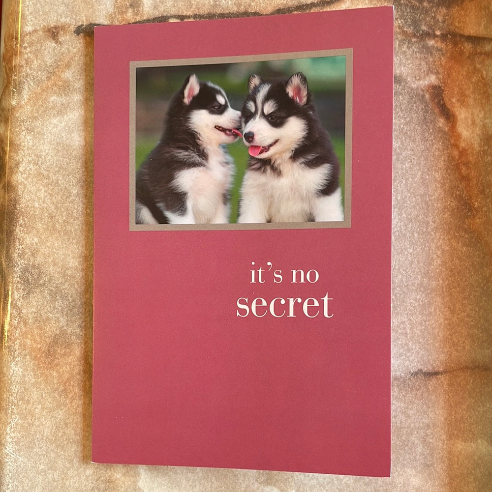 Whispering Huskies Birthday Card
