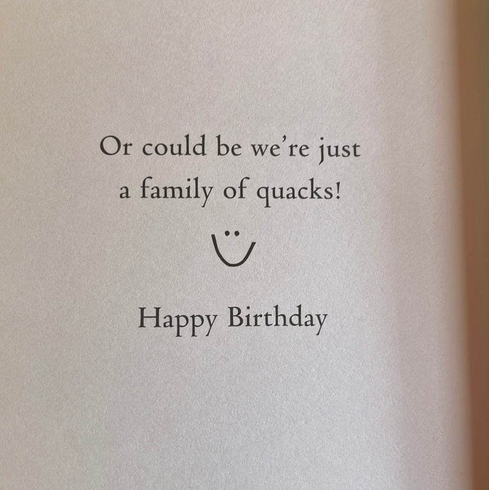 Duckling Convoy Happy Birthday Card