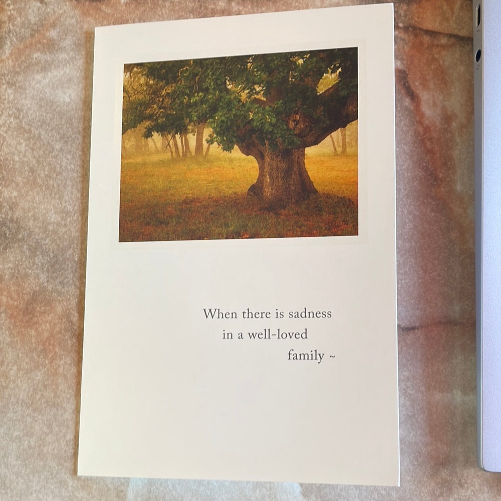 Family Tree Sympathy Card