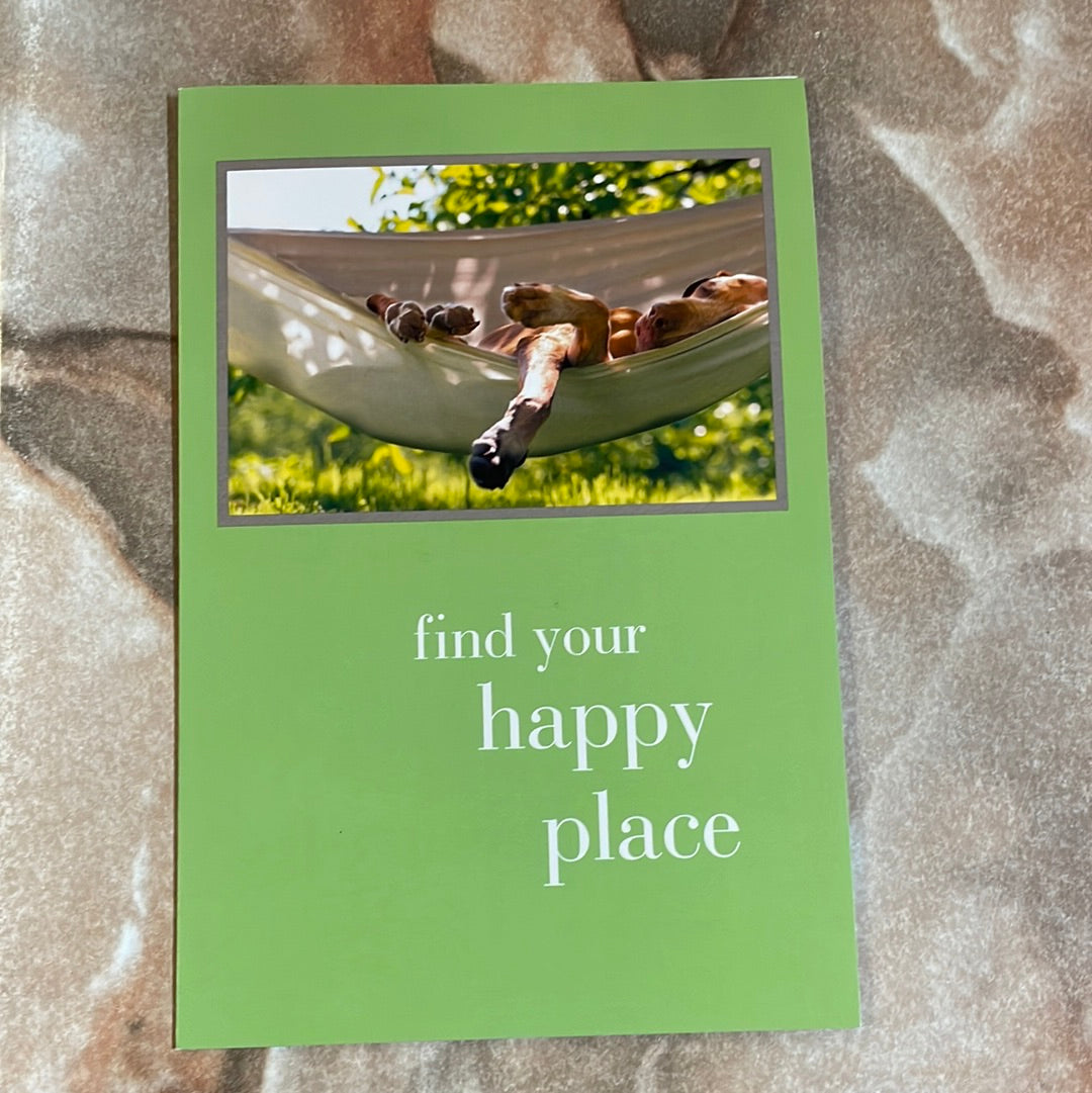 Find Your Happy Place Happy Birthday Card