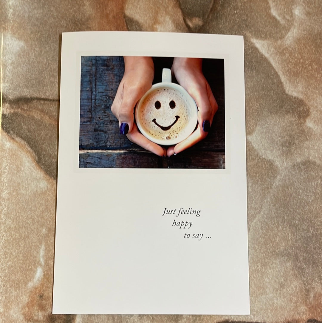 Smiley Face Cappuccino All Occasion Card