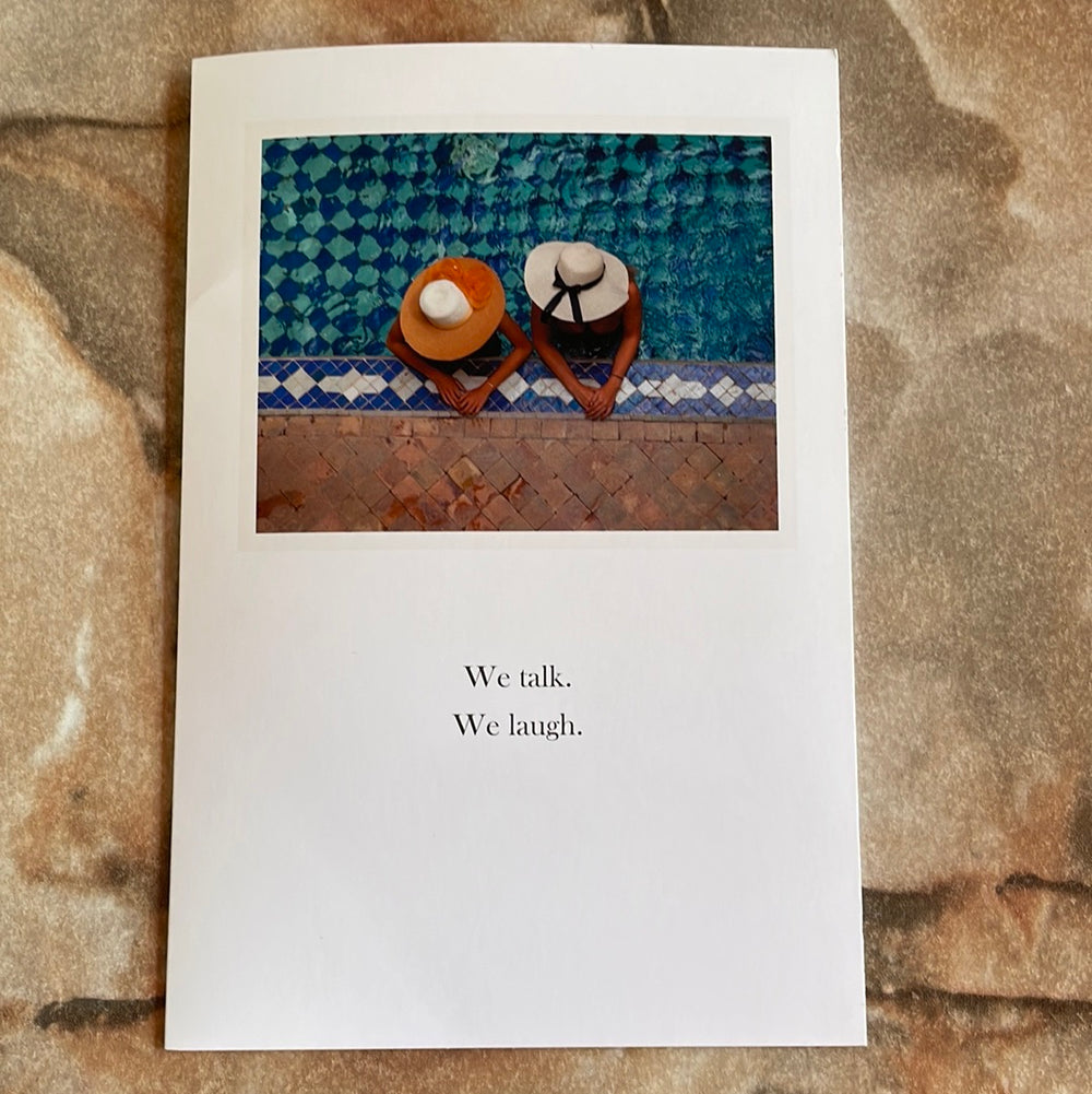 Woman Poolside All Occasion Card